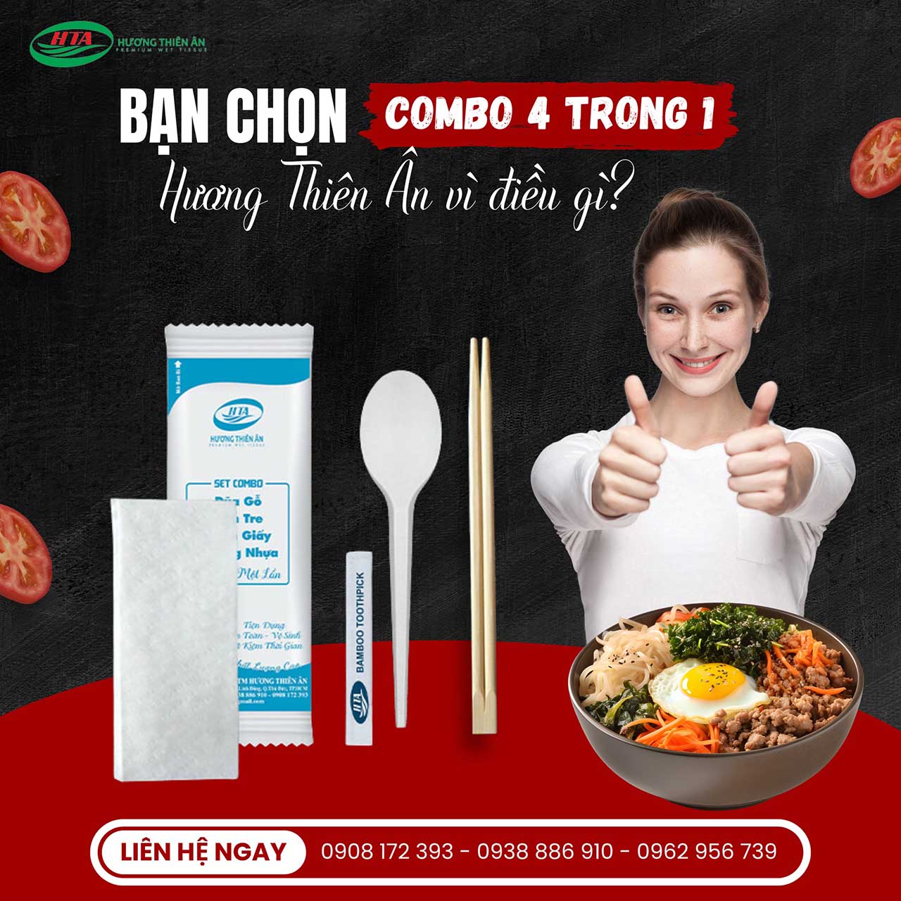 combo bộ suất ăn dùng một lần
