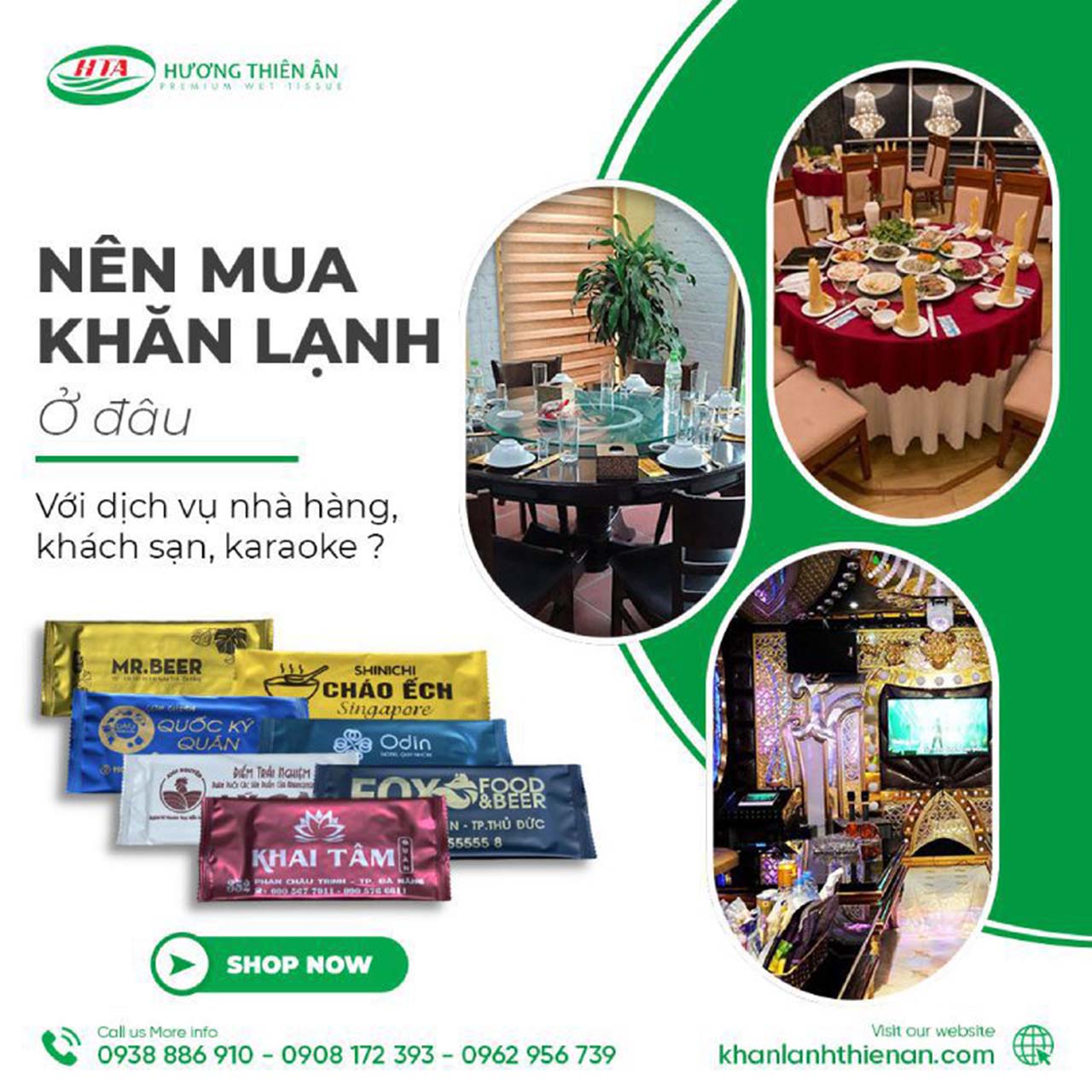 sản xuất khăn lạnh tại Thủ Đức