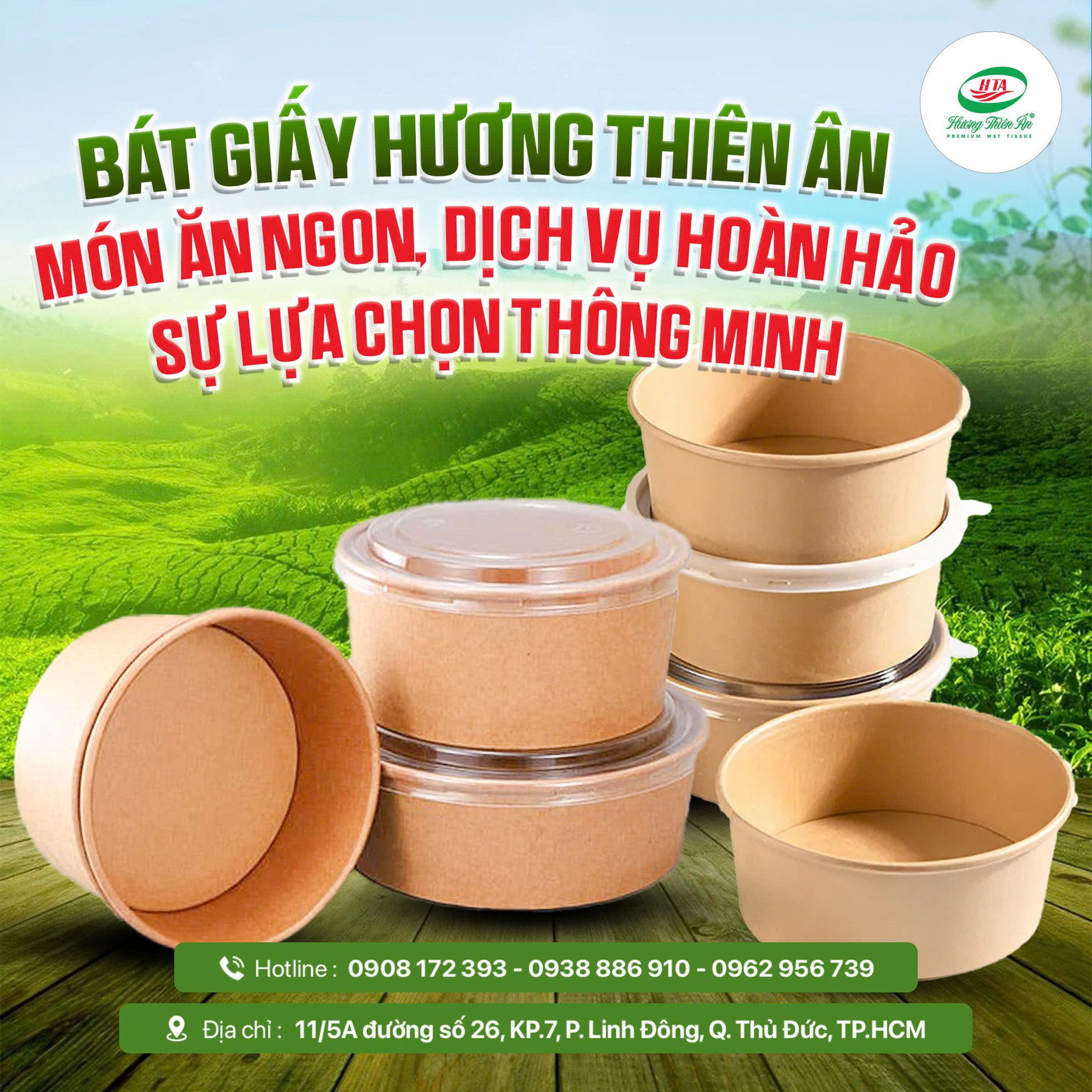 Tô giấy đựng bún phở sữa chua kem tại TPHCM
