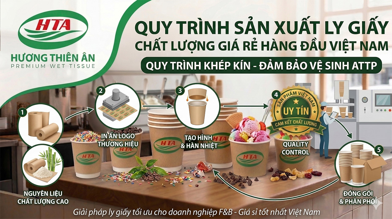 Quy trình sản xuất ly giấy tại Đồng Nai chất lượng giá rẻ hàng đầu Việt Nam