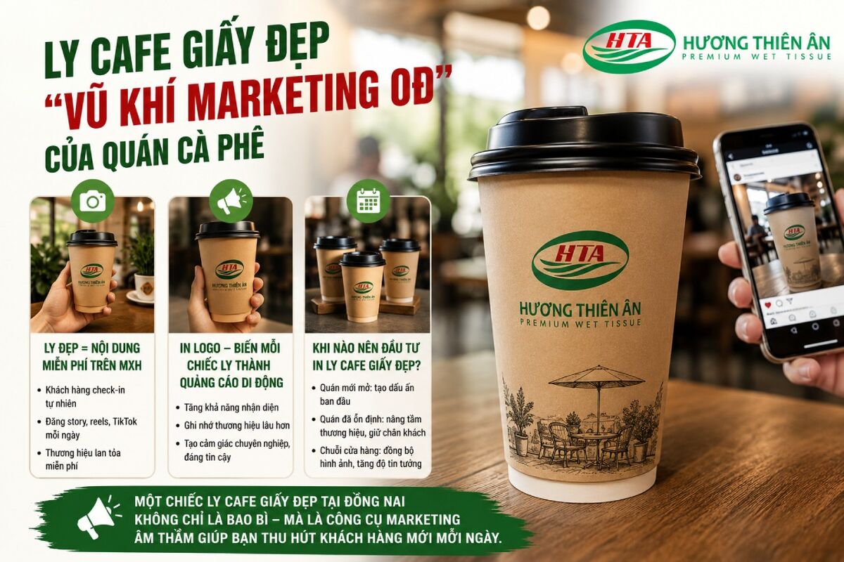 Ly cafe giấy đẹp tại Đồng Nai