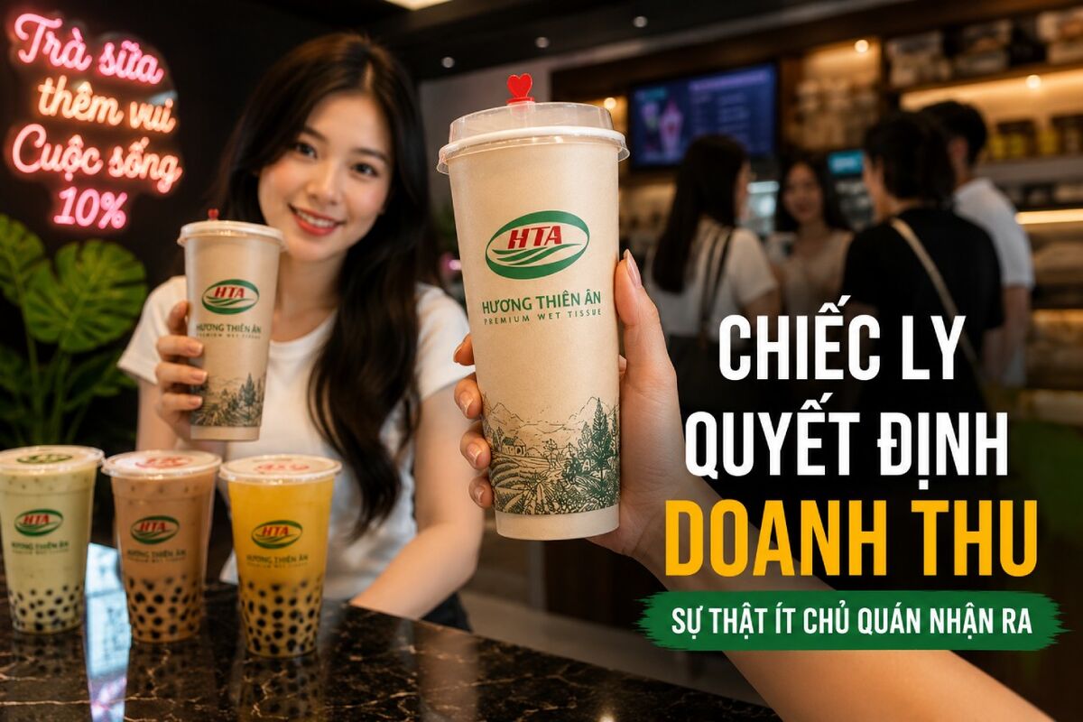 ly giấy trà sữa đẹp tại Đồng Nai