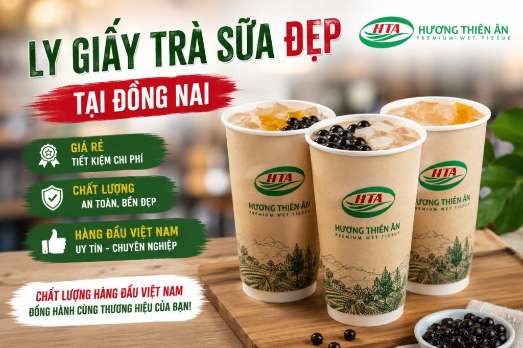 ly giấy trà sữa đẹp tại Đồng Nai