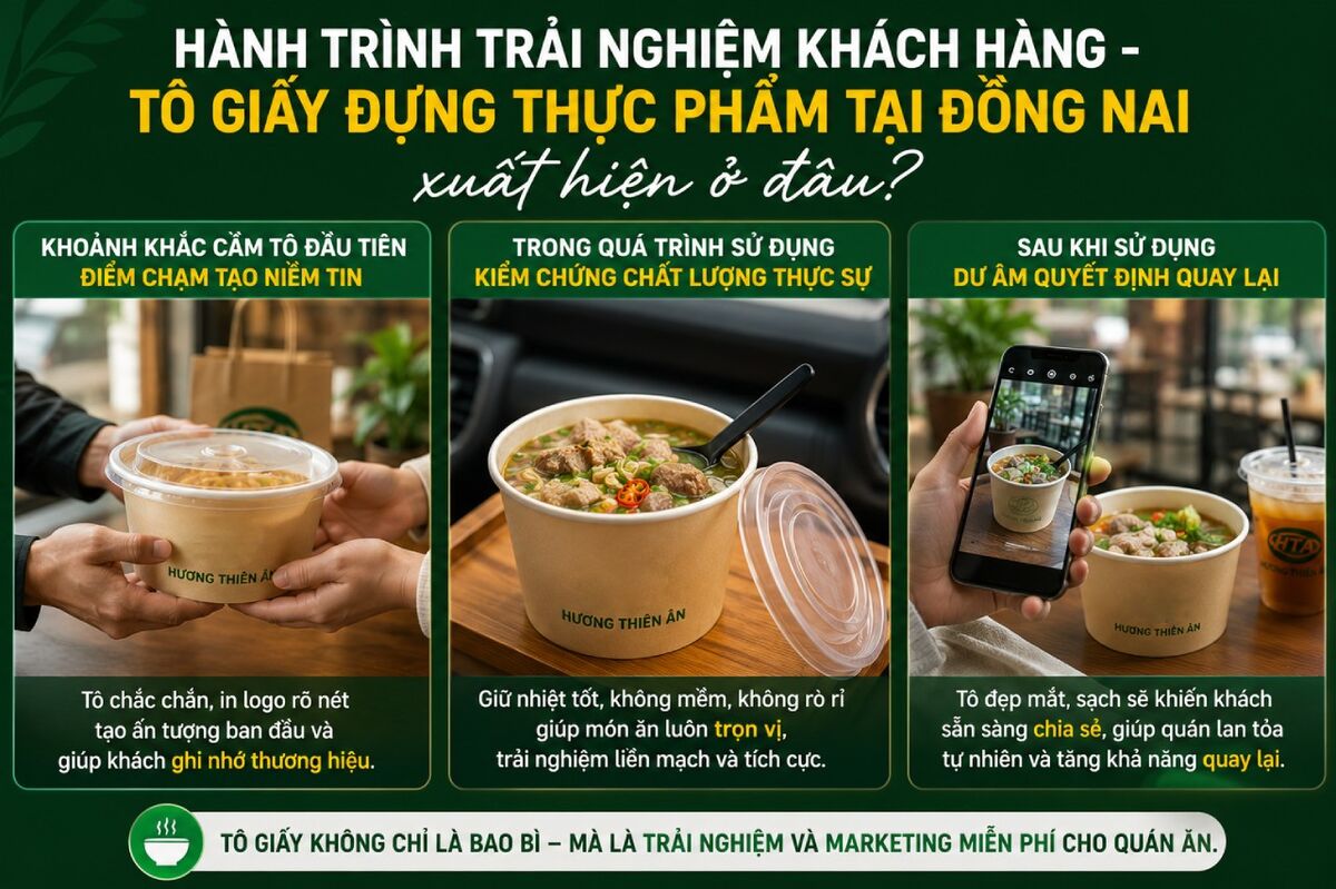 tô giấy đựng thực phẩm tại Đồng Nai
