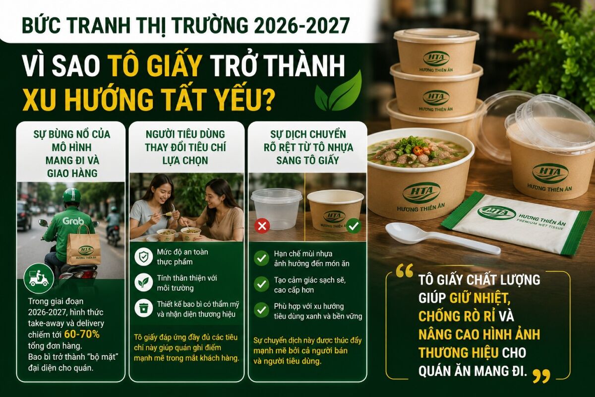 tô giấy đựng thực phẩm tại Đồng Nai