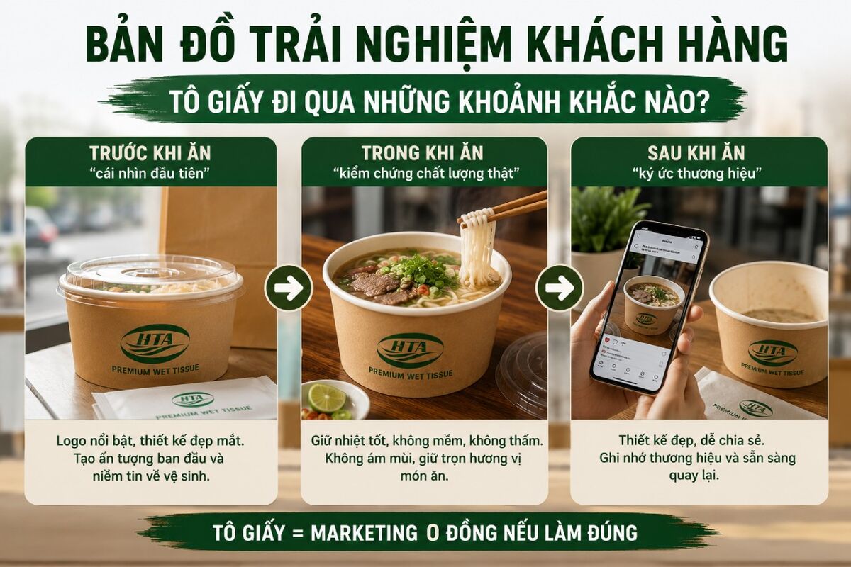 Tô giấy đựng bún phở sữa chua kem tại Đồng Nai
