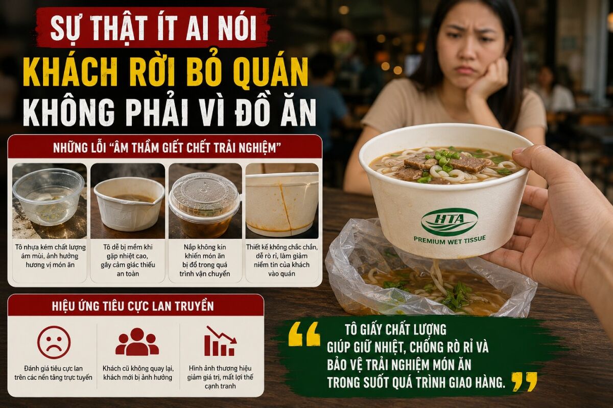 Tô giấy đựng bún phở sữa chua kem tại Đồng Nai