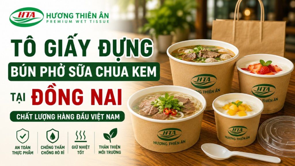 Tô giấy đựng bún phở sữa chua kem tại Đồng Nai