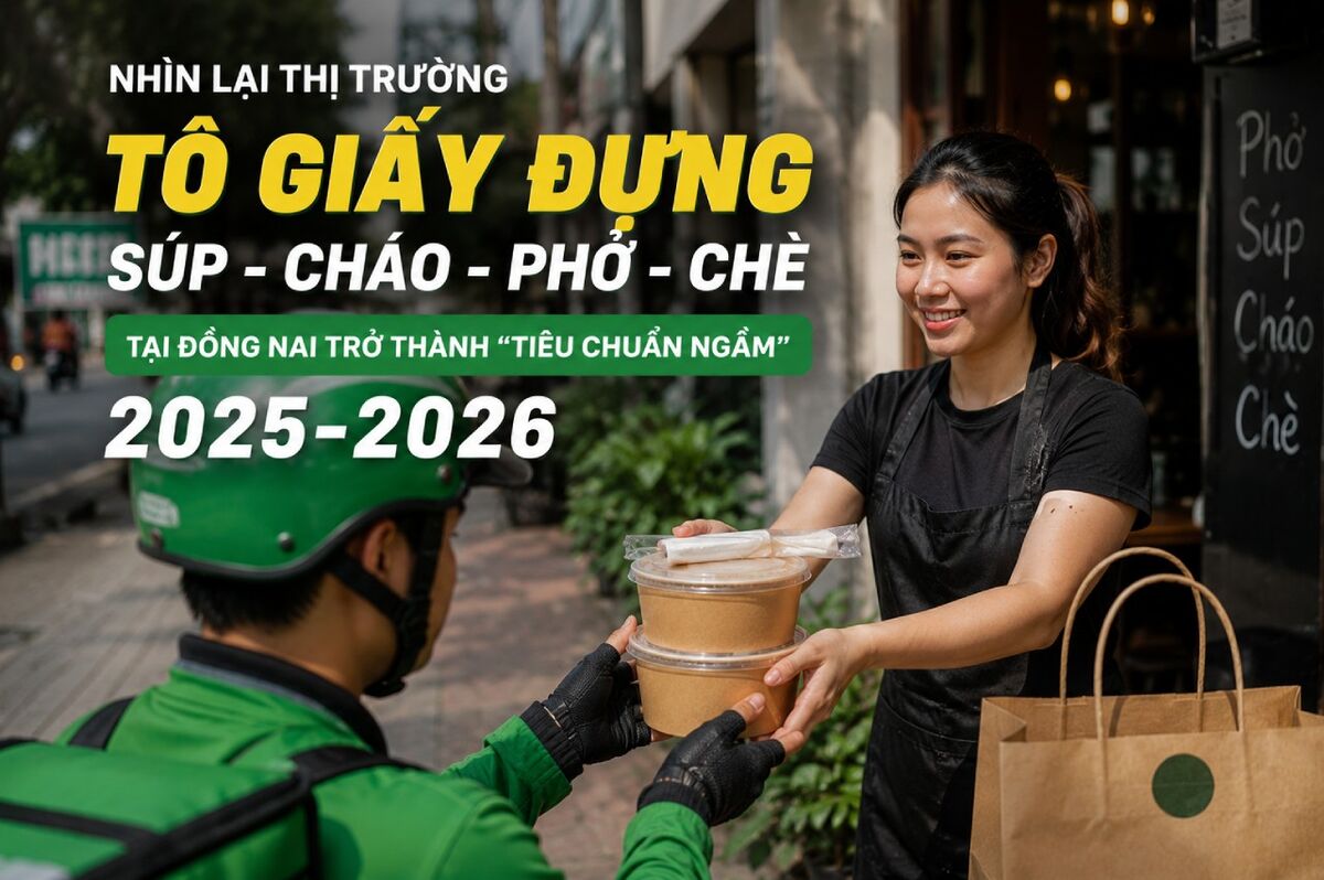 Tô giấy đựng súp cháo phở chè tại Đồng Nai
