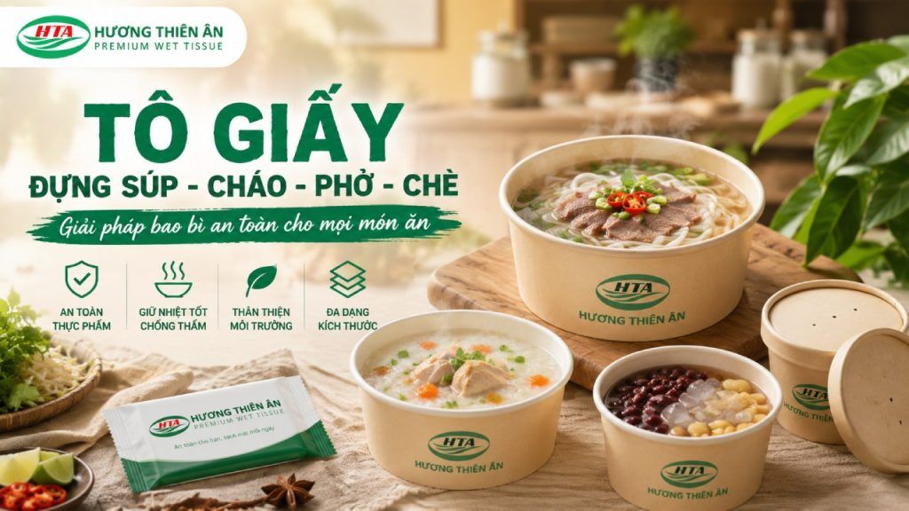 Tô giấy đựng súp cháo phở chè tại Đồng Nai