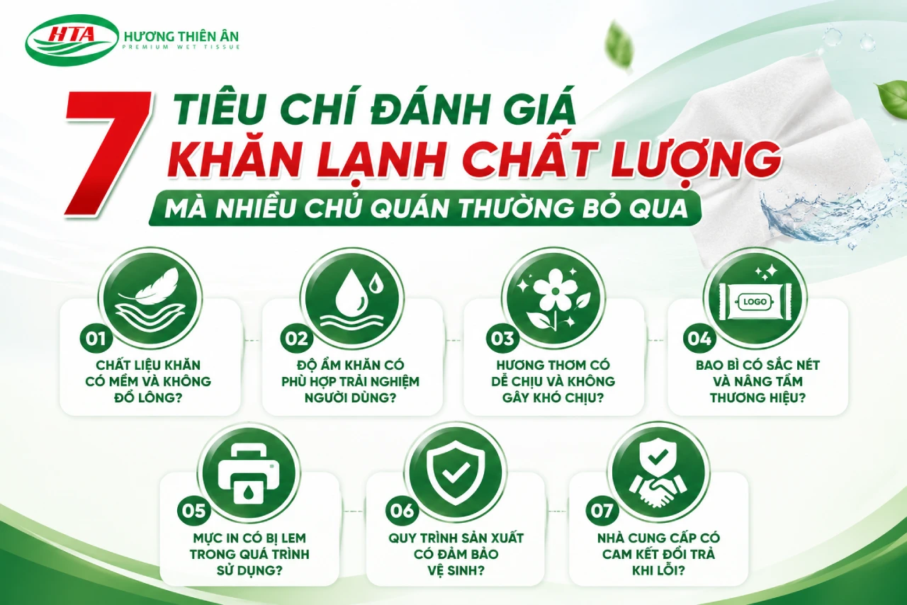 7 Tiêu Chí Đánh Giá Khăn Lạnh Chất Lượng Mà Nhiều Chủ Quán Thường Bỏ Qua