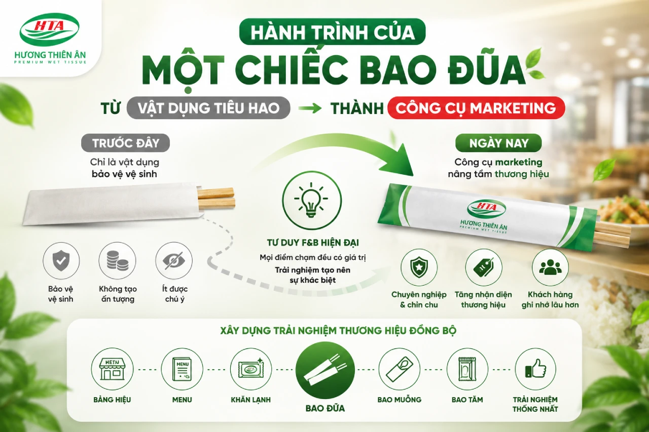 Hành Trình Của Một Chiếc Bao Đũa - Từ Vật Dụng Tiêu Hao Thành Công Cụ Marketing