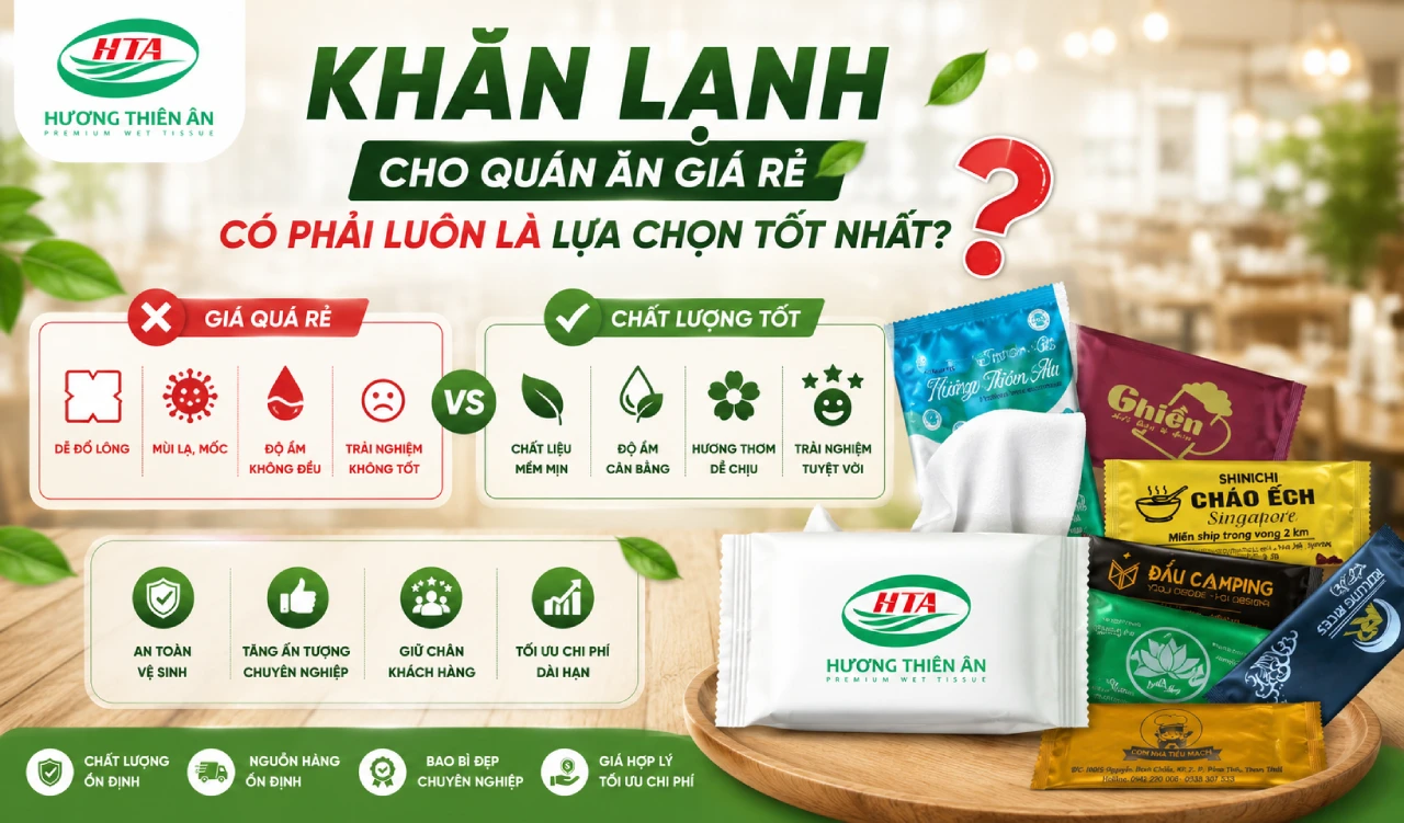 Khăn Lạnh Cho Quán Ăn Giá Rẻ Có Phải Luôn Là Lựa Chọn Tốt Nhất