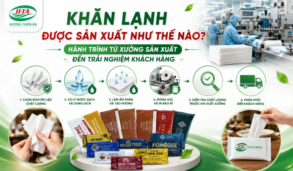 Khăn lạnh được sản xuất như thế nào Hành trình từ xưởng sản xuất đến trải nghiệm khách hàng dd
