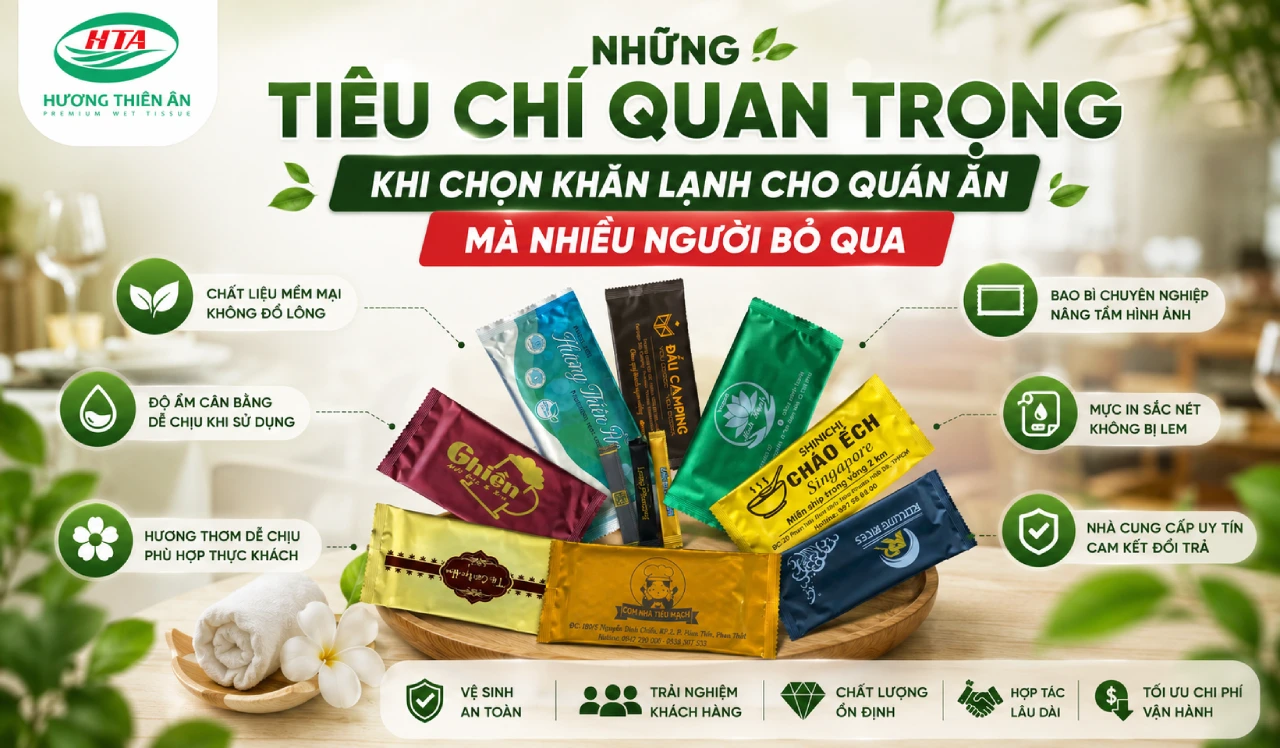 Những Tiêu Chí Quan Trọng Khi Chọn Khăn Lạnh Cho Quán Ăn Mà Nhiều Người Bỏ Qua