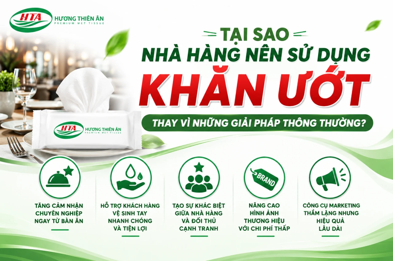 Tại Sao Nhà Hàng Nên Sử Dụng Khăn Ướt Thay Vì Những Giải Pháp Thông Thường