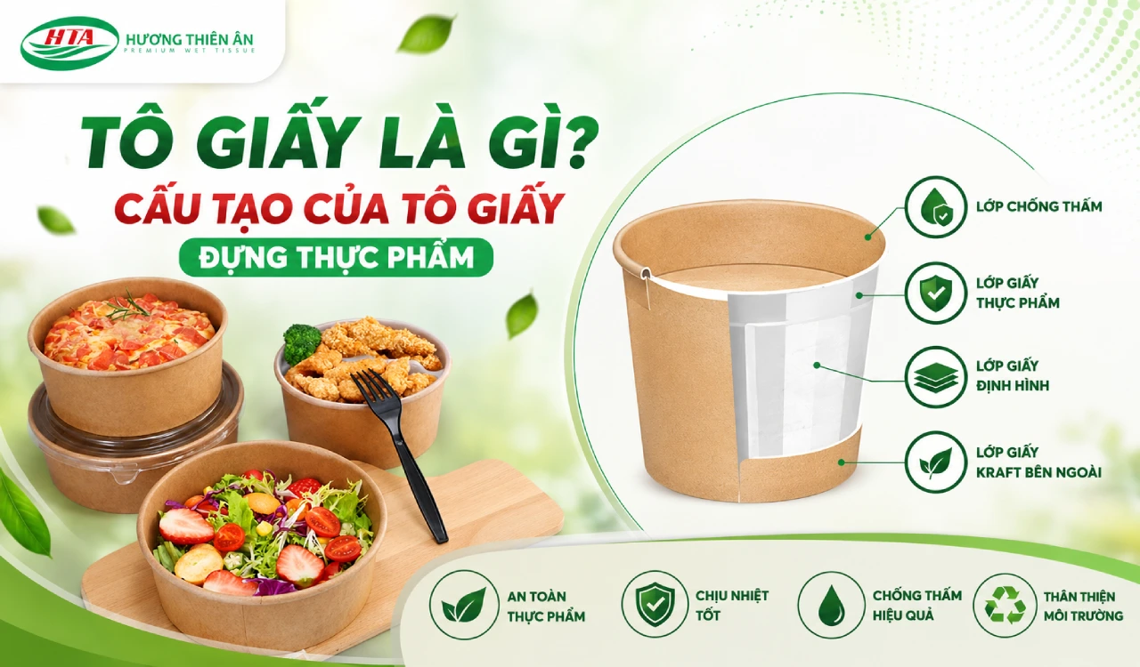 Tô giấy là gì Cấu tạo của tô giấy đựng thực phẩm dd
