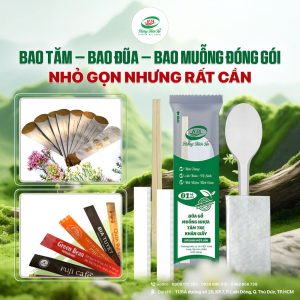 Combo đũa muỗng giấy ăn tăm dùng 1 lần